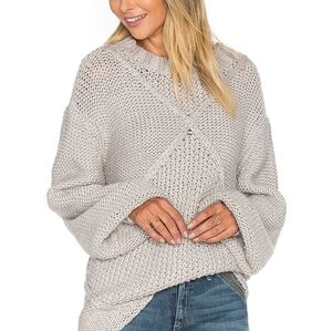 Somedays Lovin Making Melody Gray Cableknit Tunic